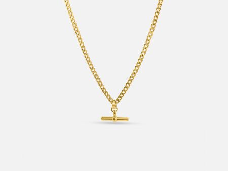 T-BAR NECKLACE GOLD Online now