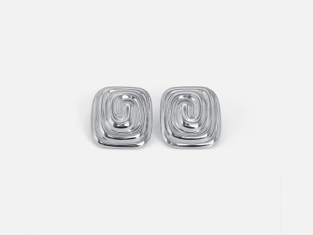 SPIRAL EARRINGS SILVER Online Sale