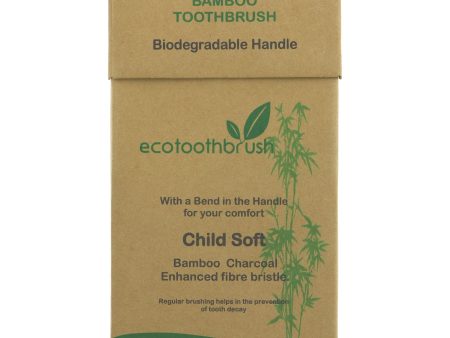 Ecotoothbrush | Toothbrush Child Charcoal Soft | 1 Sale