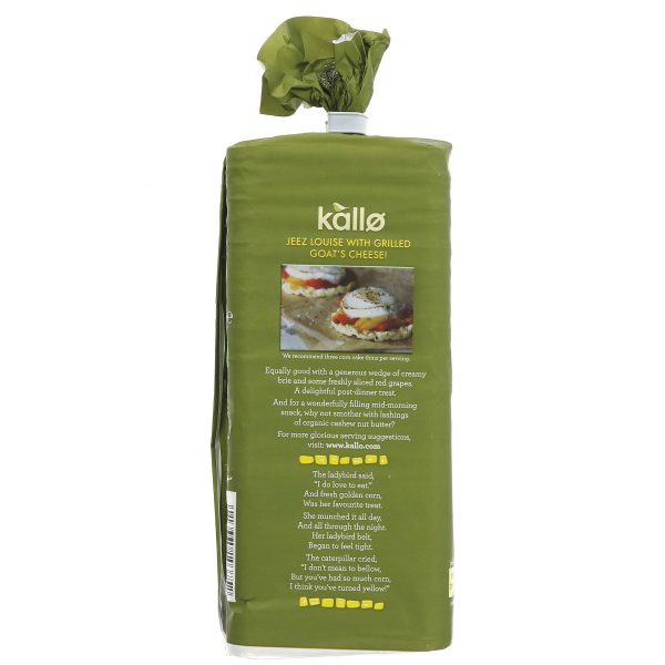 Kallo | Corn Cakes  OG - Slightly Salted | 130g Online now