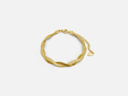 TWIST BRACELET GOLD Discount