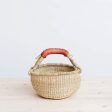 Mini Bolga Basket - Brown Leather Handle Online