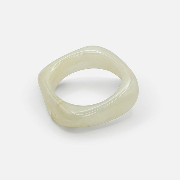 ACRYLIC BANGLE - CREAM Online Hot Sale