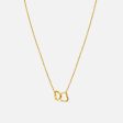 Interlock Heart Necklace - Gold Sale