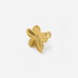 ADJUSTABLE GOLDEN FLOWER RING For Cheap