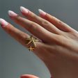 ADJUSTABLE STARFISH OPEN RING - GOLD Discount