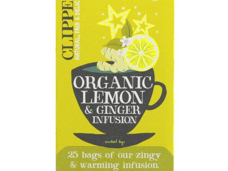 Clipper | Lemon & Ginger - Envelope, String & Tagged | 25 bags Online