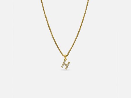 TWISTED INITIAL NECKLACE Online now