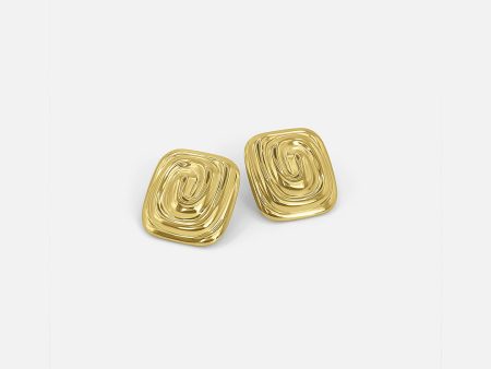 SPIRAL EARRINGS GOLD Fashion