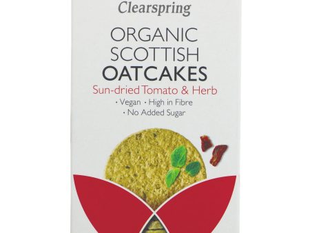 Clearspring | Oatcakes - Sun Dried Tom  Herb | 200g For Sale