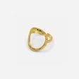 ADJUSTABLE OVAL RING - GOLD Discount