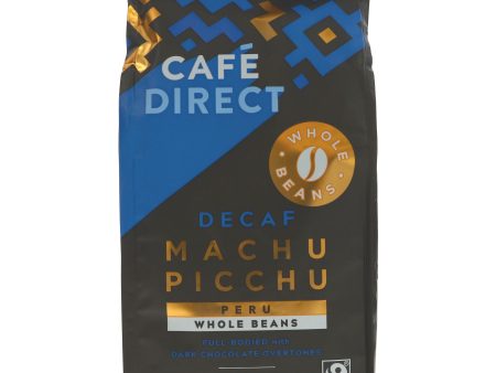 Cafe Direct | Machu Picchu Decaf Beans - Full Bodied, Dark Chocolate | 227g Online