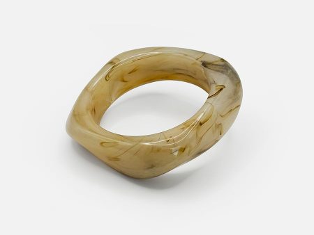 ACRYLIC BANGLE - BEIGE For Discount