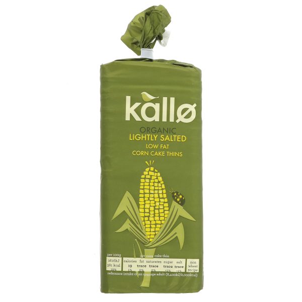 Kallo | Corn Cakes  OG - Slightly Salted | 130g Online now