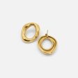 18K GOLD OPEN OVAL EARRINGS Online