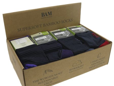 Bamboo Clothing | Mixed Narrow Stripe Socks 8-11 - Colours may vary For Discount