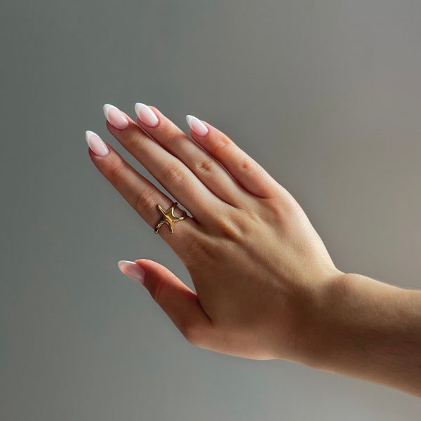 ADJUSTABLE SEA STAR RING - GOLD Online Sale