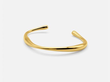 18K GOLD CURVED BRACELET Online