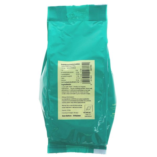 Suma | Green Split Peas - organic | 500g on Sale