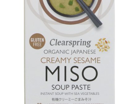 Clearspring | Creamy Sesame Miso Soup - With Sea Vegetables | 4 x 15g For Cheap