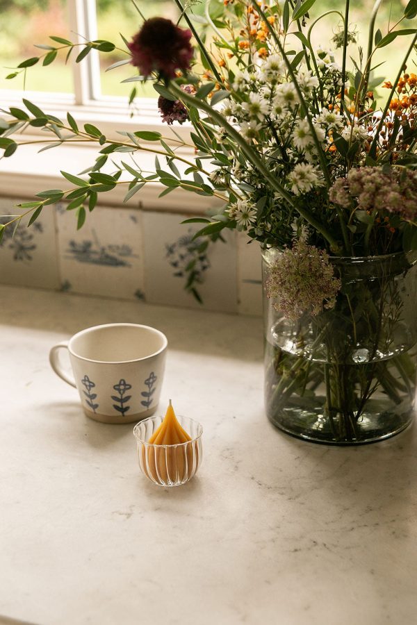 Petite Scalloped Glass Votive Set Online