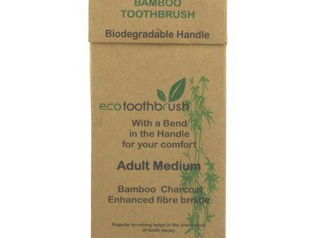 Ecotoothbrush | Toothbrush Adult Charcoal Med | 1 Online now