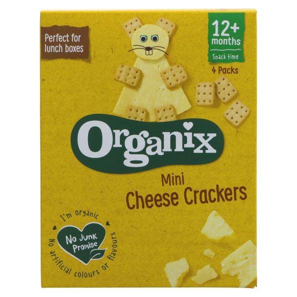 Organix | Mini Cheese Crackers - from 12 months | 4 x 20g For Cheap