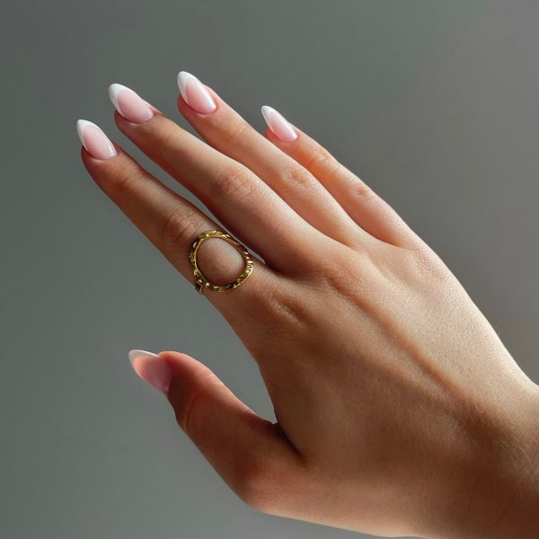 ADJUSTABLE OVAL RING - GOLD Discount