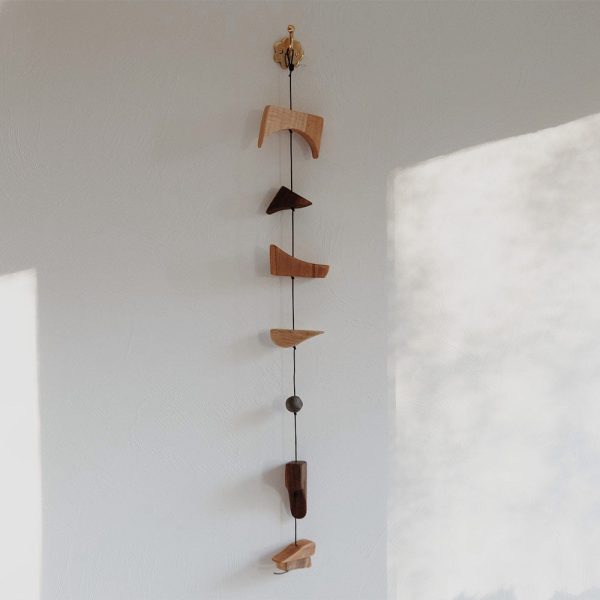 One-of-a-kind Wall Hanging Wood Stack no. 0966 Online now