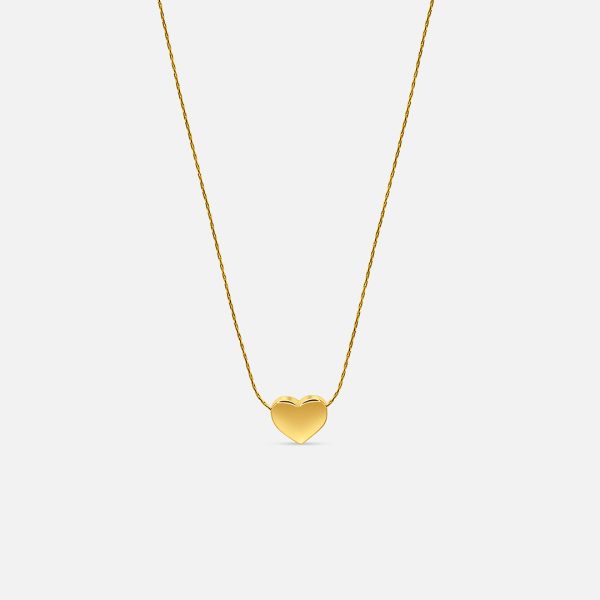 Mini Heart Pendant Necklace - Gold Discount