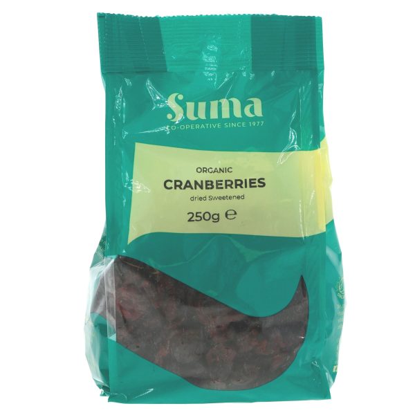 Suma | Cranberries - organic - Great for cooking & snacking | 250g Fashion