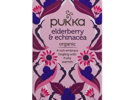 Pukka | Elderberry & Echinacea - Elderberry, Blackcurrants | 20 bags Discount