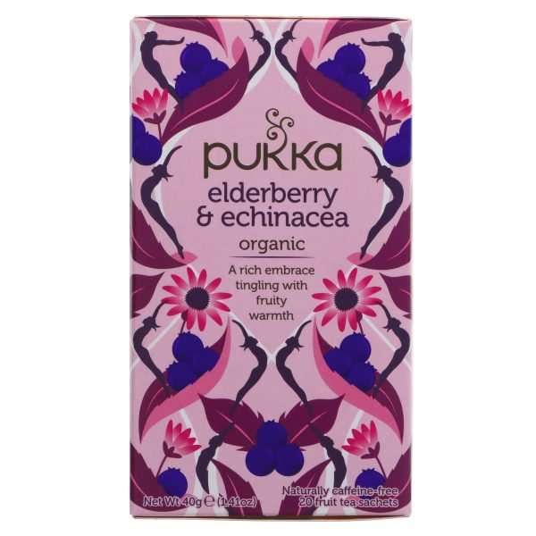 Pukka | Elderberry & Echinacea - Elderberry, Blackcurrants | 20 bags Discount