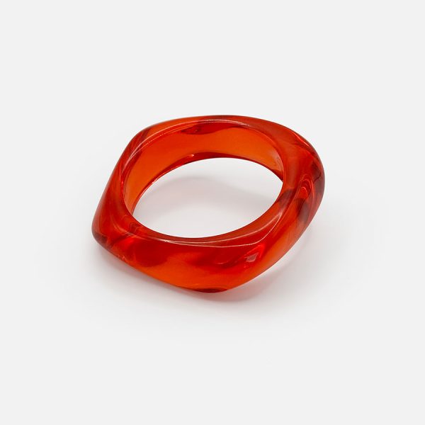 ACRYLIC BANGLE - STRAWBERRY For Cheap