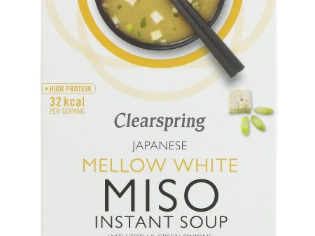 Clearspring | Mellow White Miso Soup + Tofu | 4x10g Online now