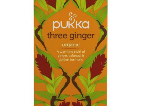 Pukka | Three Ginger - Ginger, Turmeric & Galangal | 20 bags Online Hot Sale