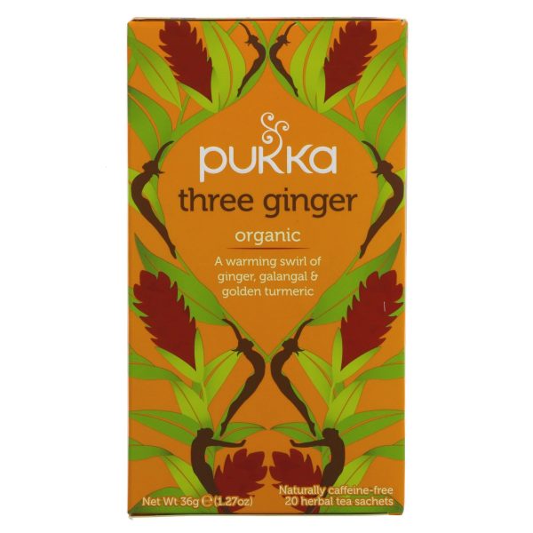 Pukka | Three Ginger - Ginger, Turmeric & Galangal | 20 bags Online Hot Sale