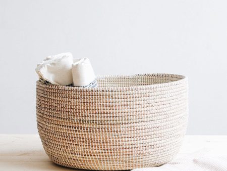 Georgia Woven Utility Storage Basket - White Sale