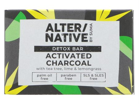 Alter Native | Skincare - Detox Bar-Charcoal - With tea tree, lime & lemongrass | 95g Online Hot Sale