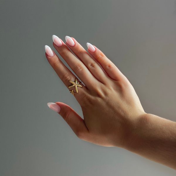 ADJUSTABLE STARFISH OPEN RING - GOLD Discount