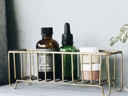 Brass Wire Storage Basket - Small For Cheap