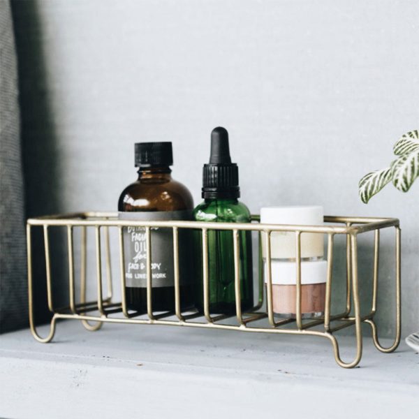 Brass Wire Storage Basket - Small For Cheap