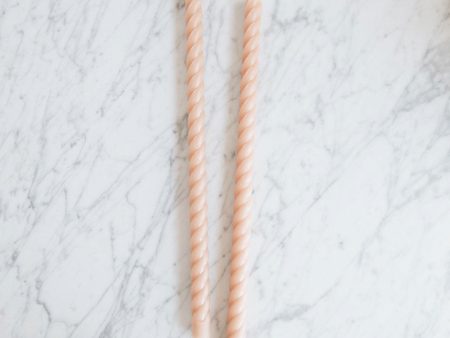 18  Taper Rope Candles - Petal Hot on Sale