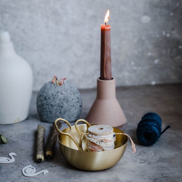 Artisan Brass Bowl Set For Sale