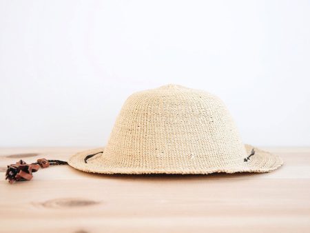 Ghanaian Straw Hat - Short Brim Discount