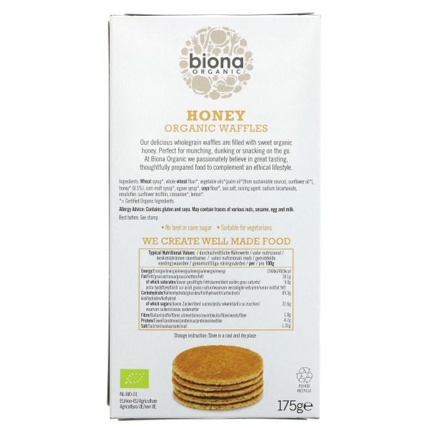 Biona | Honey Waffles | 175g Cheap