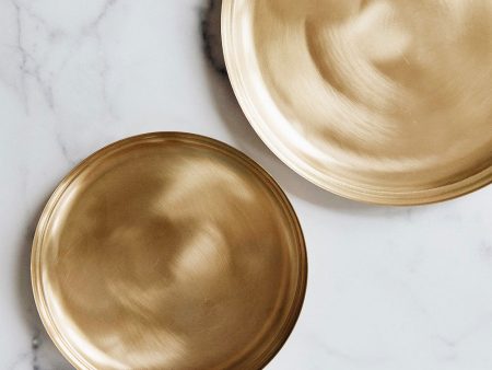 Round Brass Plate on Sale