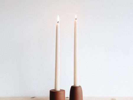 Ceramic Taper Candle Block Set - Earth Online Sale