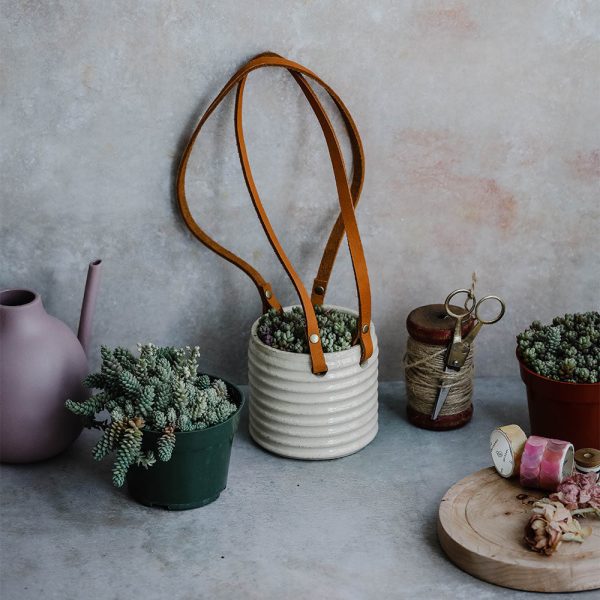 Ceramic Hanging Planter - Natural Fashion