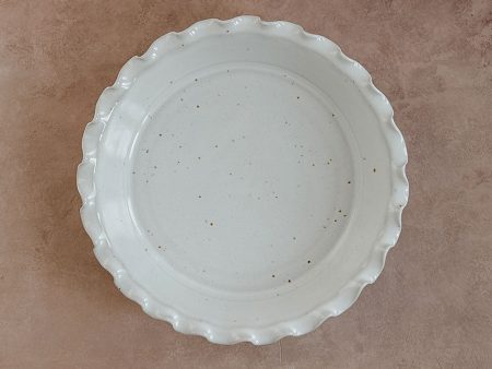 Ceramic Ripple Pie Dish - Medium For Cheap